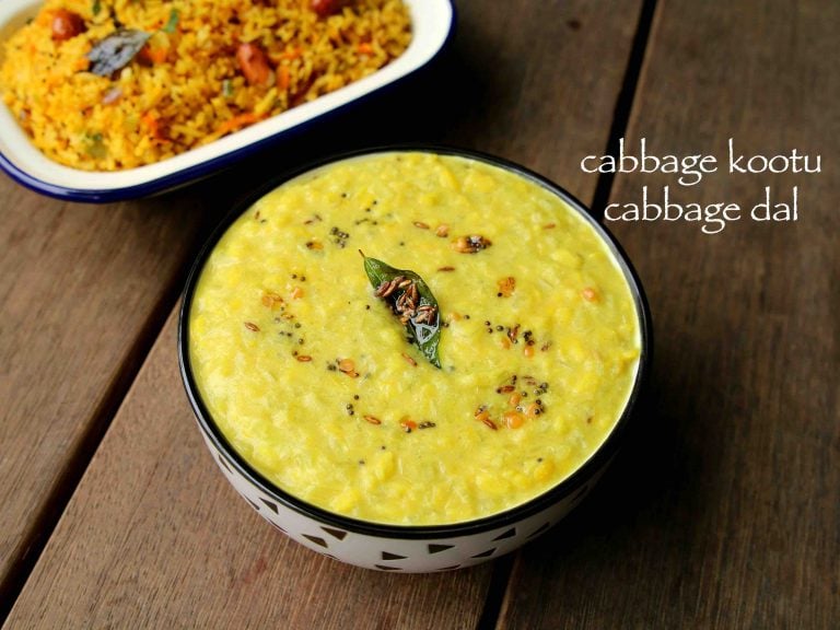 cabbage kootu recipe | cabbage dal recipe | muttaikose kootu