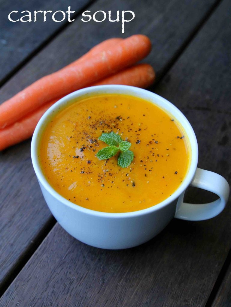 Carrot Soup Recipe Gajar Ka Soup Recipe Cream Of Carrot Soup