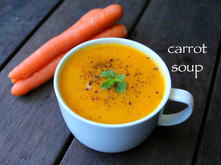 carrot soup recipe | gajar ka soup recipe | cream of carrot soup