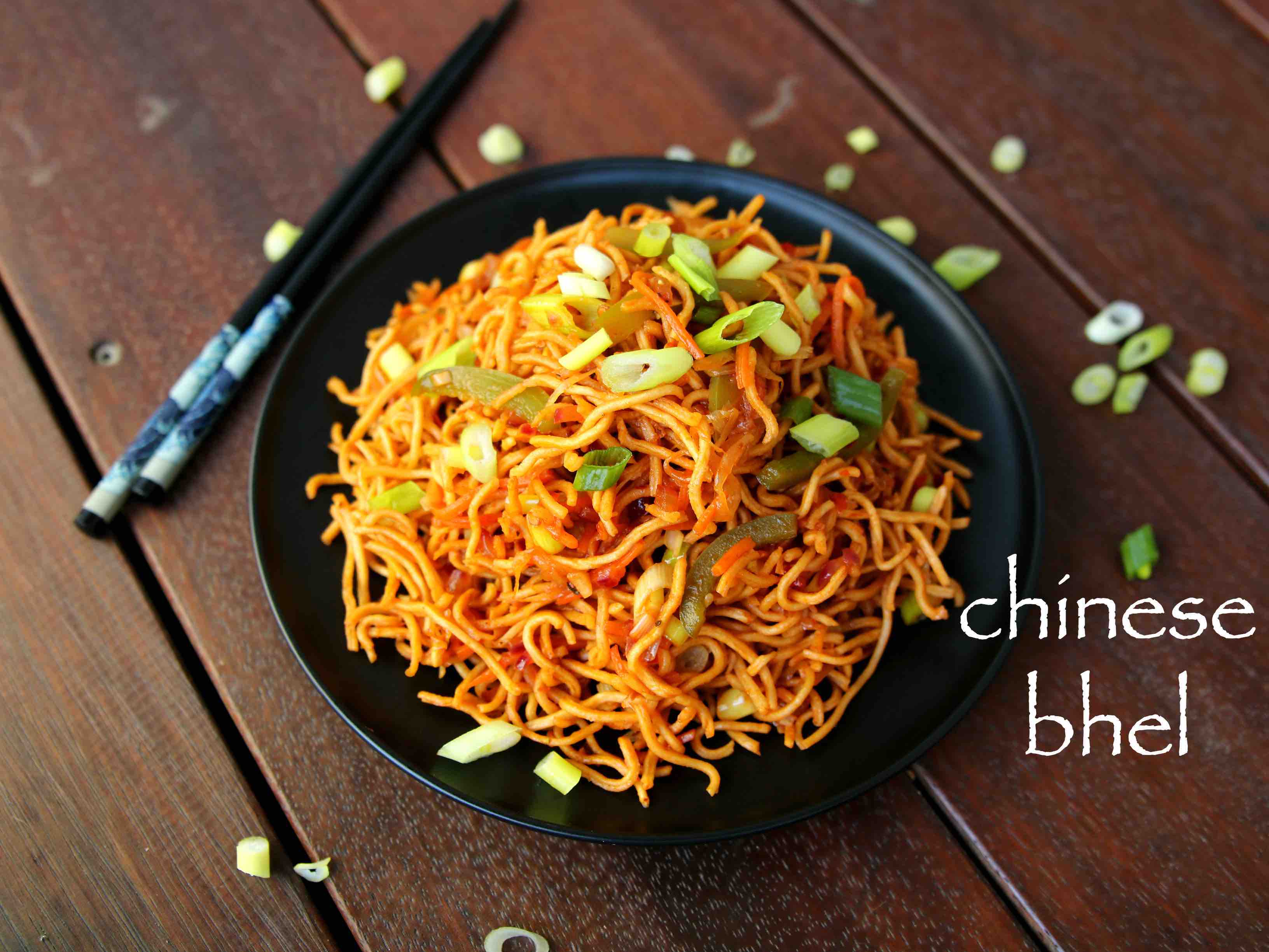 chinese bhel recipe crispy noodle salad how to make