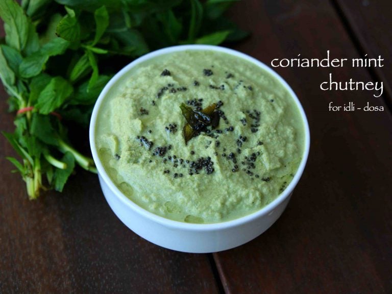 coriander chutney recipe | kothamalli chutney | mint coriander chutney