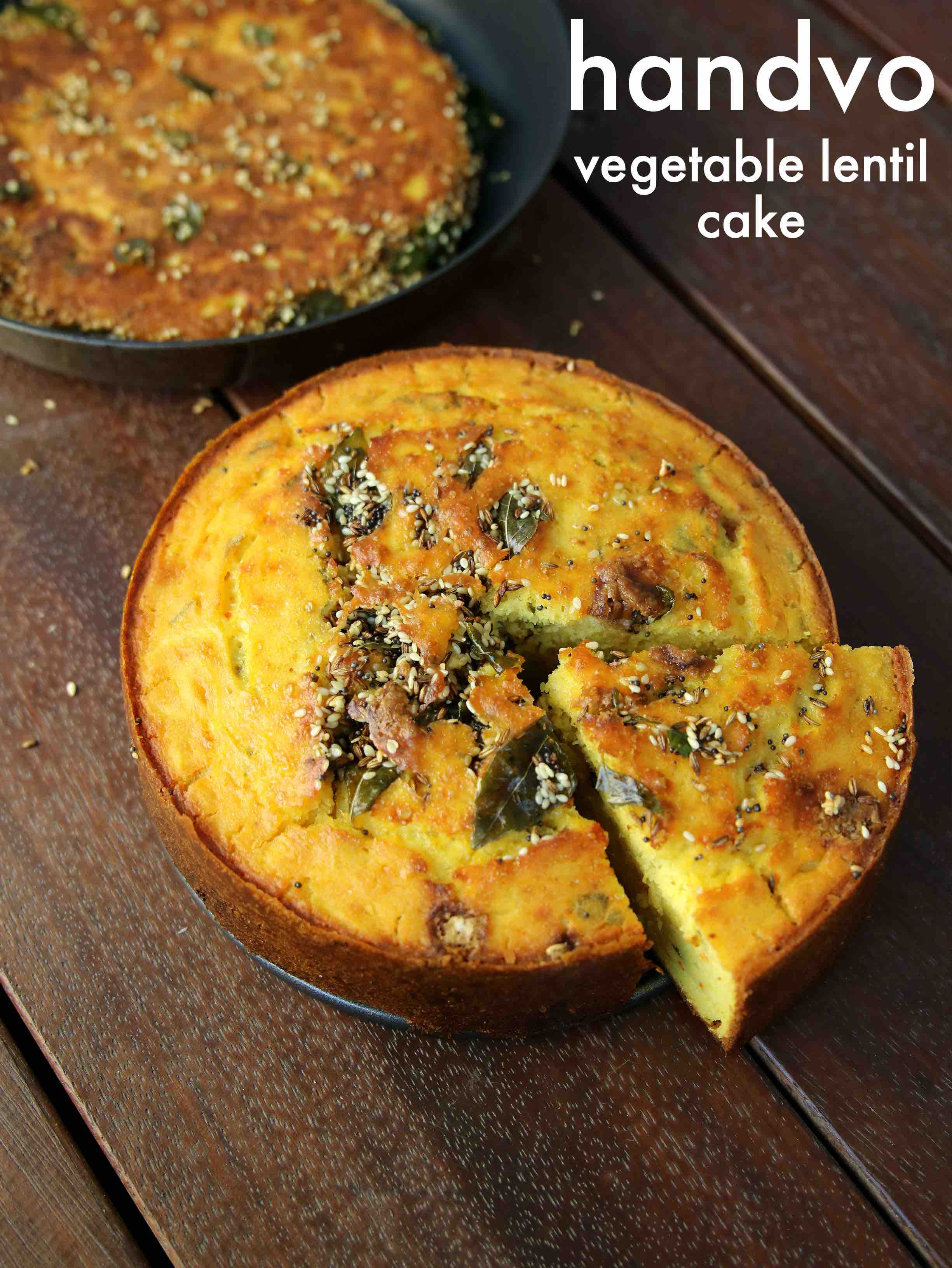 Handvo (Baked Gujarati Savory Cake) - Desi Fiesta