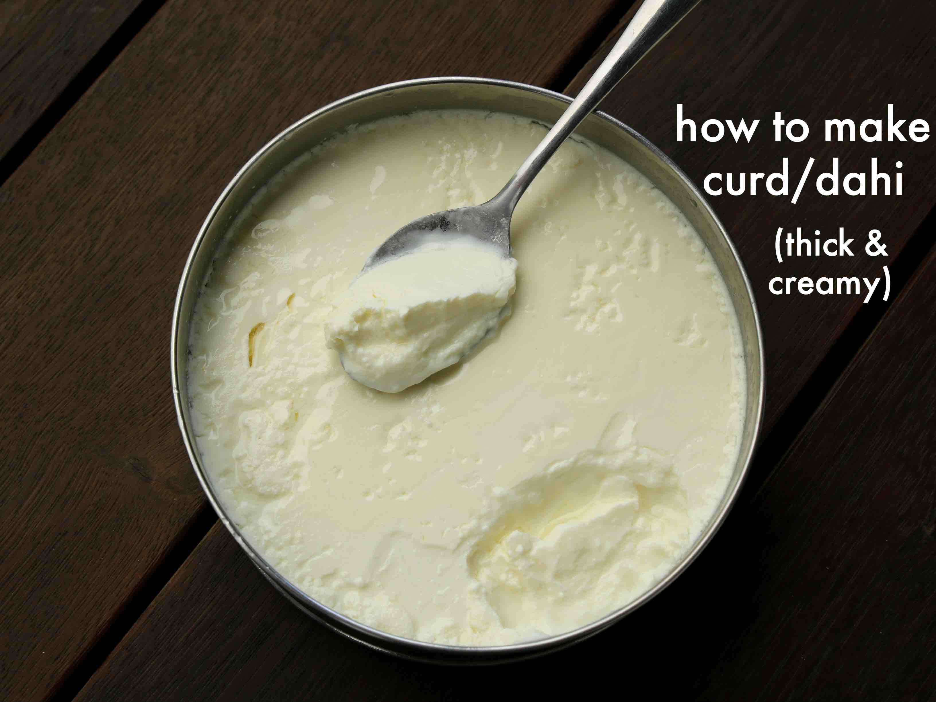 how to make curd  how to make yogurt  dahi recipe  thick curd