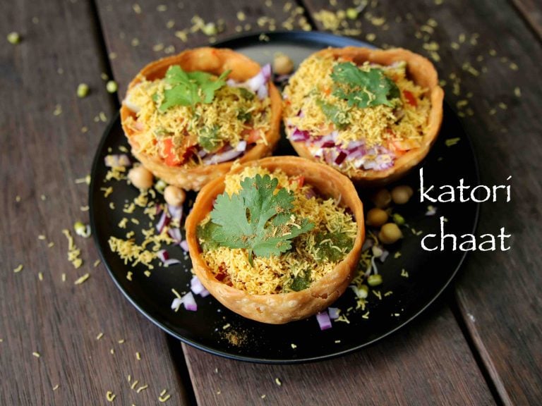 katori chaat recipe | chaat katori recipe | how to make tokri chaat