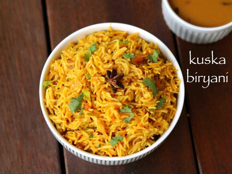 कुस्का रेसिपी | kuska in hindi | कुस्का बिरयानी | हाउ टू मेक प्लेन बिरयानी