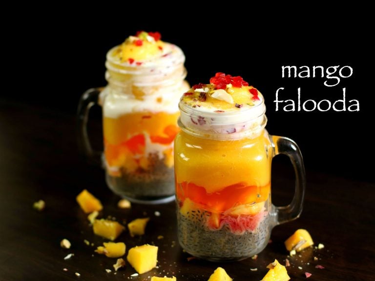 mango falooda recipe | mango faluda ice cream recipe
