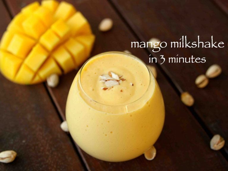 मैंगो मिल्कशेक रेसिपी | mango milkshake in hindi | ताजा आम का शेक