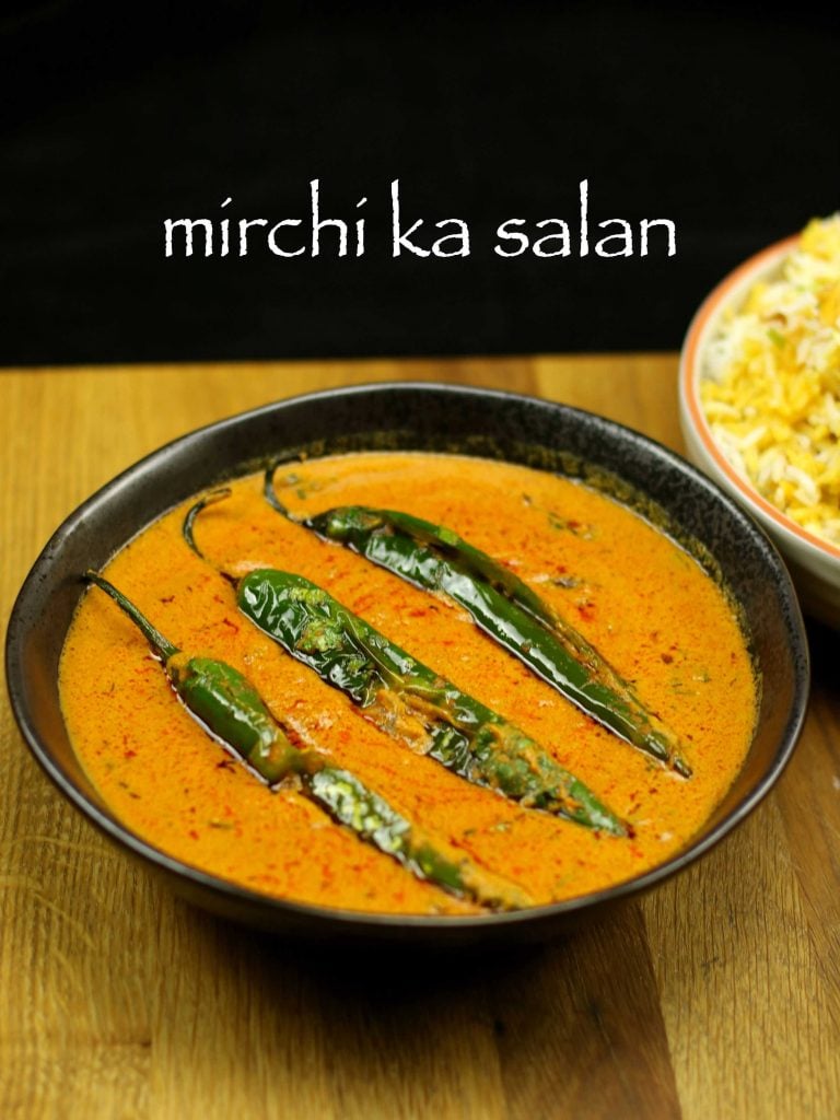 mirchi ka salan recipe | how to make hyderabadi mirchi ka salan recipe