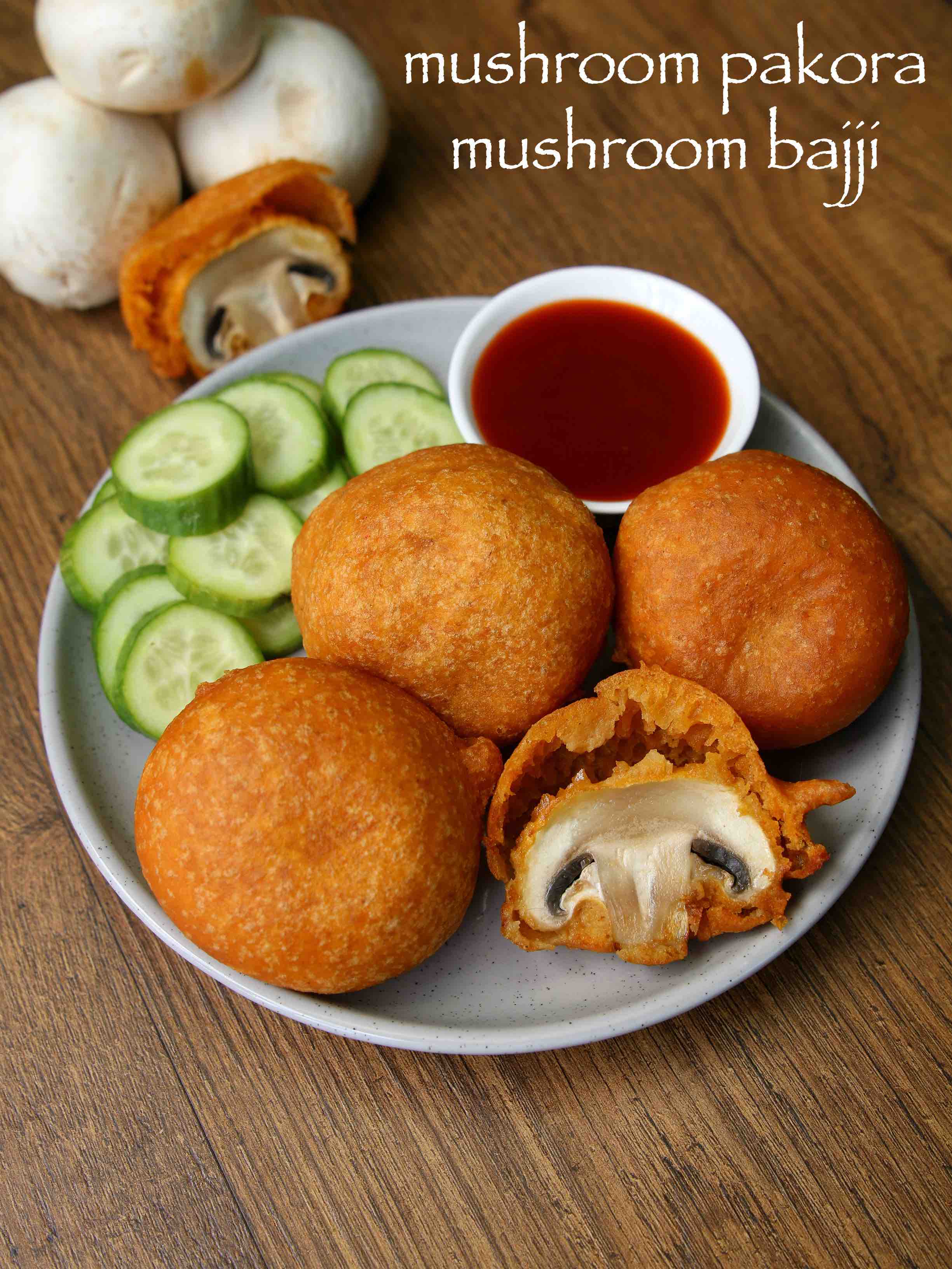 Mushroom Pakora | Mushroom Pakodi Recipe in Telugu | Indian Home Food Recipes | Evening Snacks