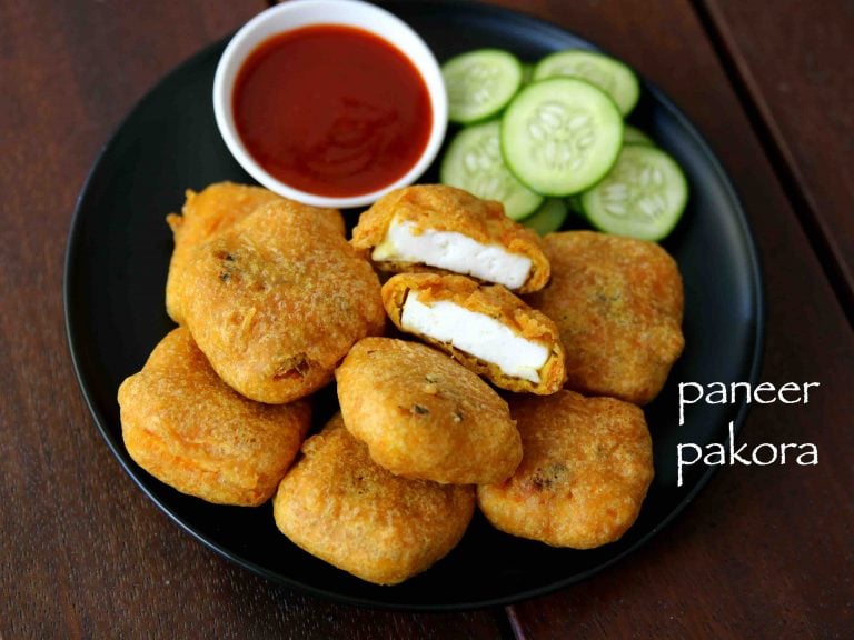 paneer pakora recipe | paneer pakoda | how to make crispy paneer pakora