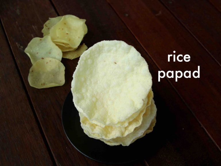 papad recipe | papadum recipe | how to make rice papad or khichiya papad