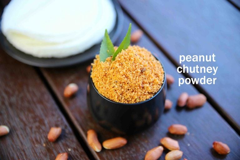 peanut chutney powder recipe | shenga chutney pudi | groundnut chutney powder