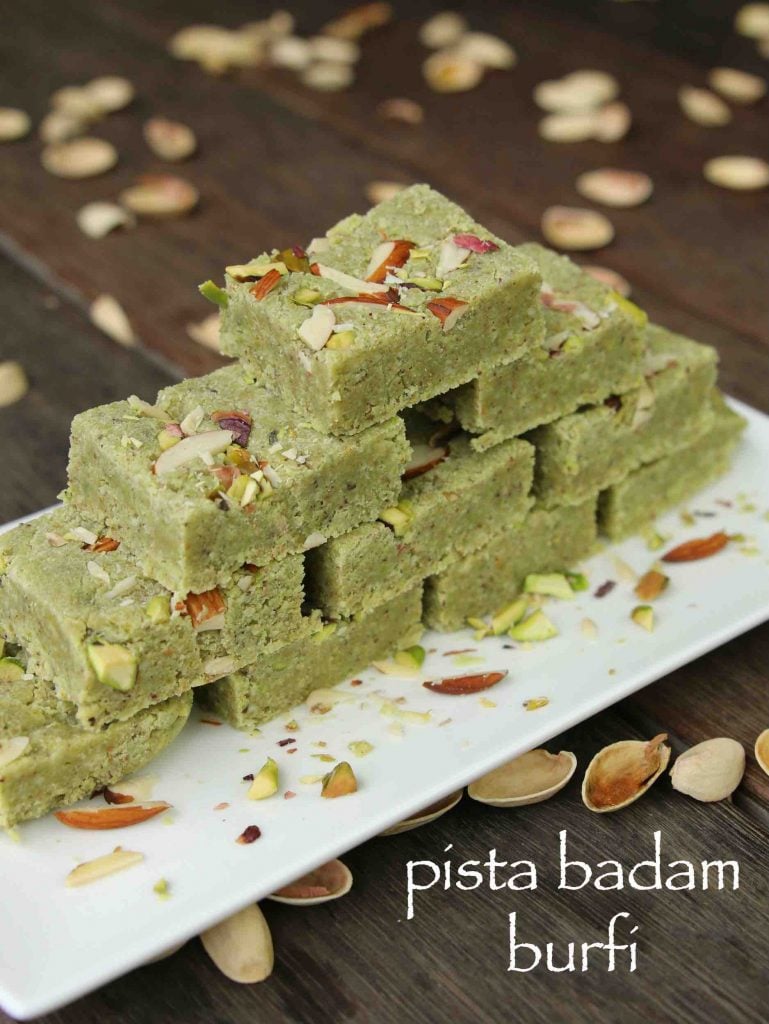 pista badam barfi recipe