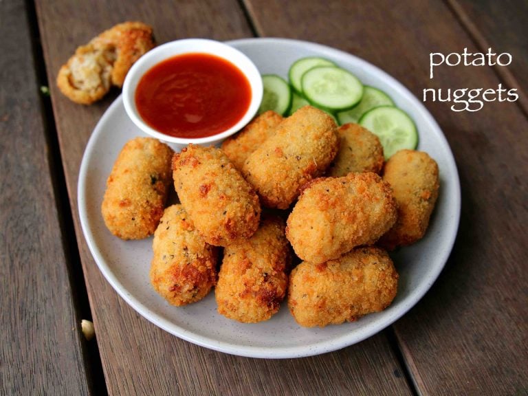पोटैटो नगेट्स रेसिपी | potato nuggets in hindi | मसालेदार आलू नगेट्स | आलू स्नैक्स