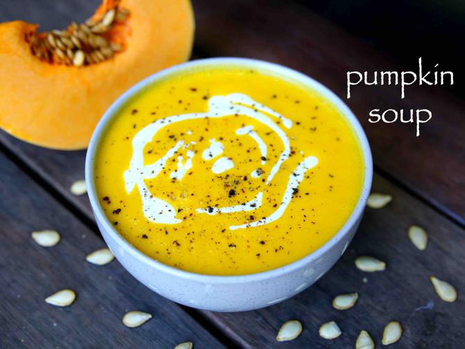 pumpkin soup recipe | how to prepare easy creamy pumpkin soup