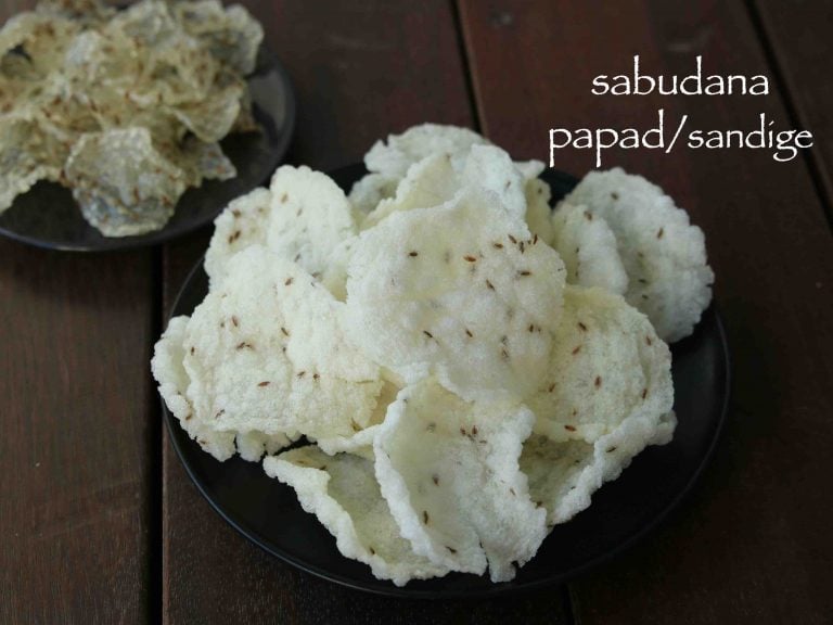 साबूदाना पापड़ रेसिपी | sabudana papad in hindi | साबक्की संडिगे