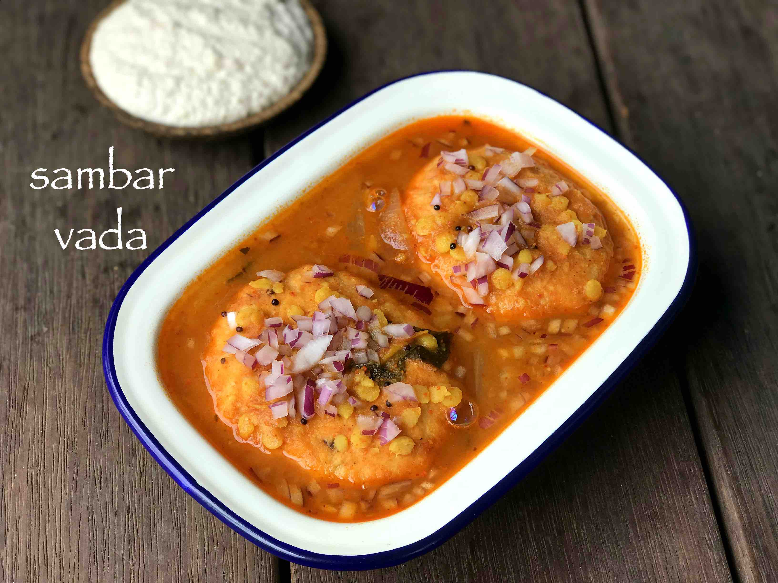 Sambar Vada Recipe How To Make Sambar Vadai Or Vada Sambar   Sambar Vada Recipe How To Make South Indian Sambar Vadai 2 