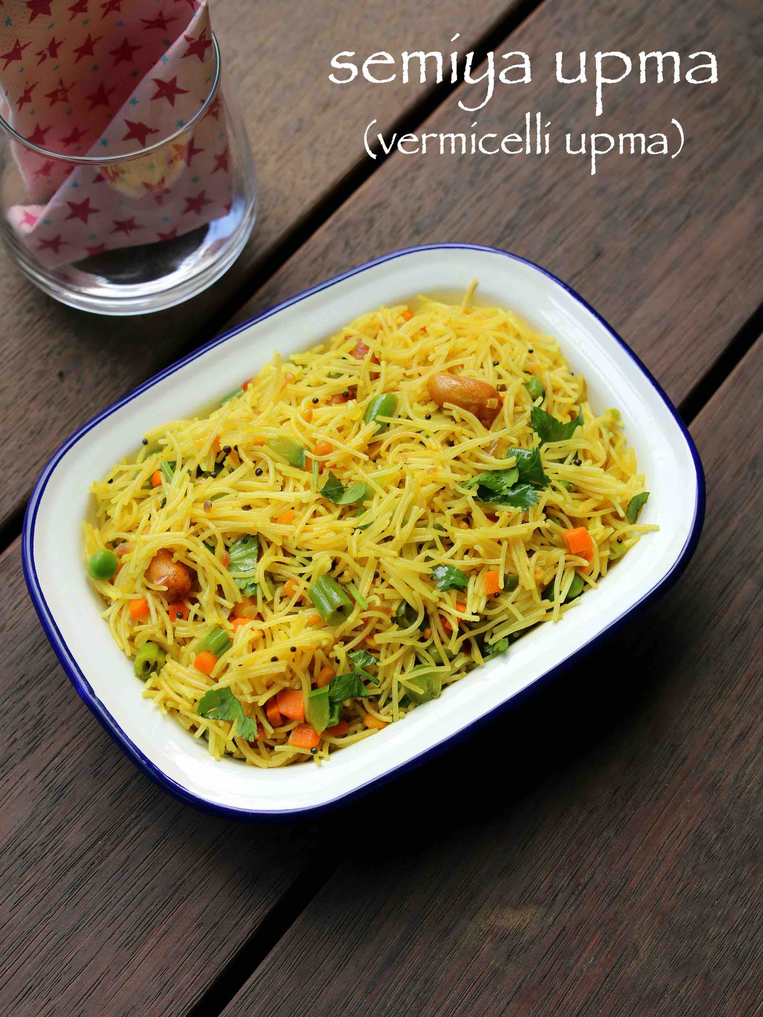 Semiya Upma Recipe Vegetable Vermicelli Upma Quick Breakfast Recipe Sevai Upma