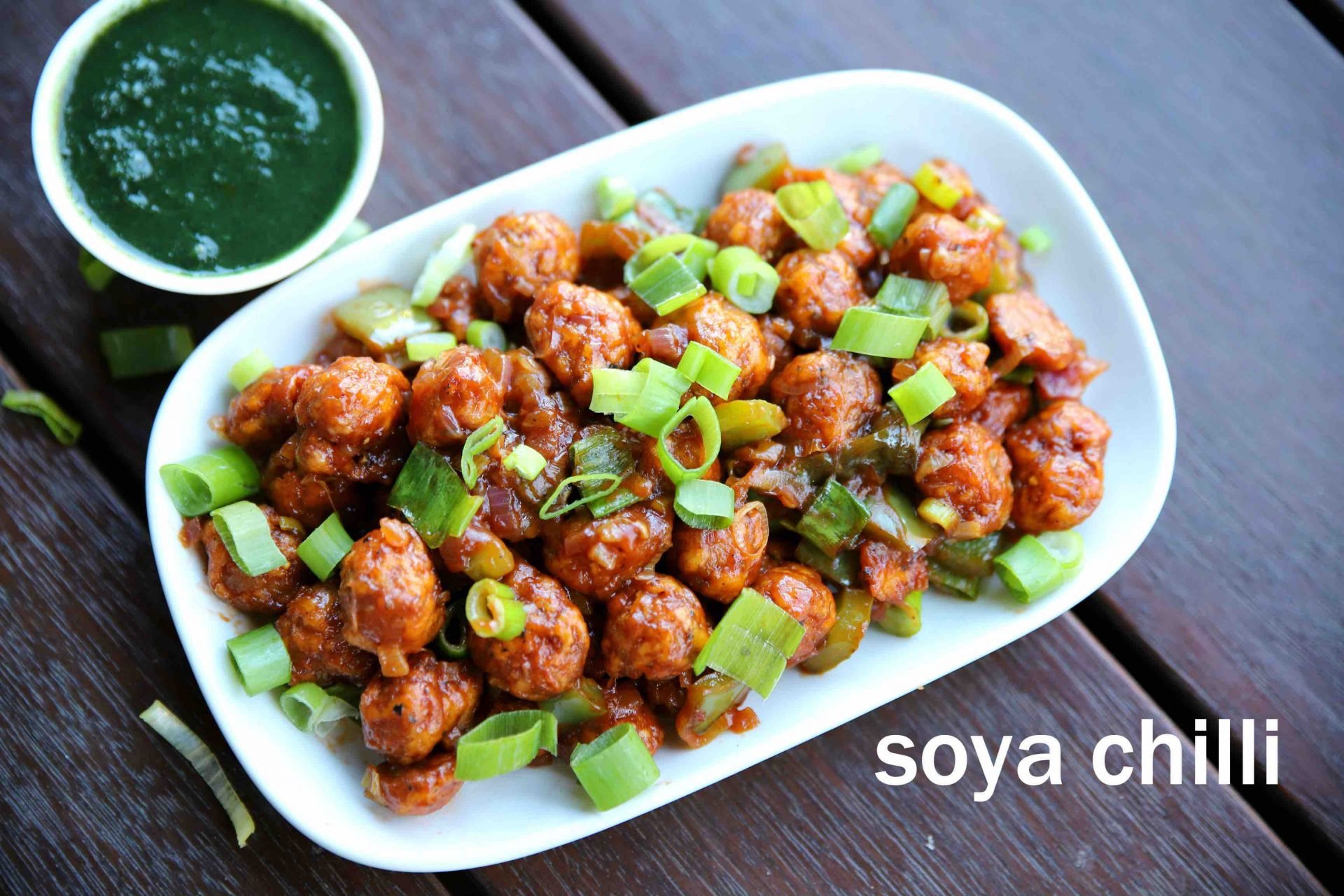 soya chilli recipe soyabean chilly chilli soya chunks chilli soya