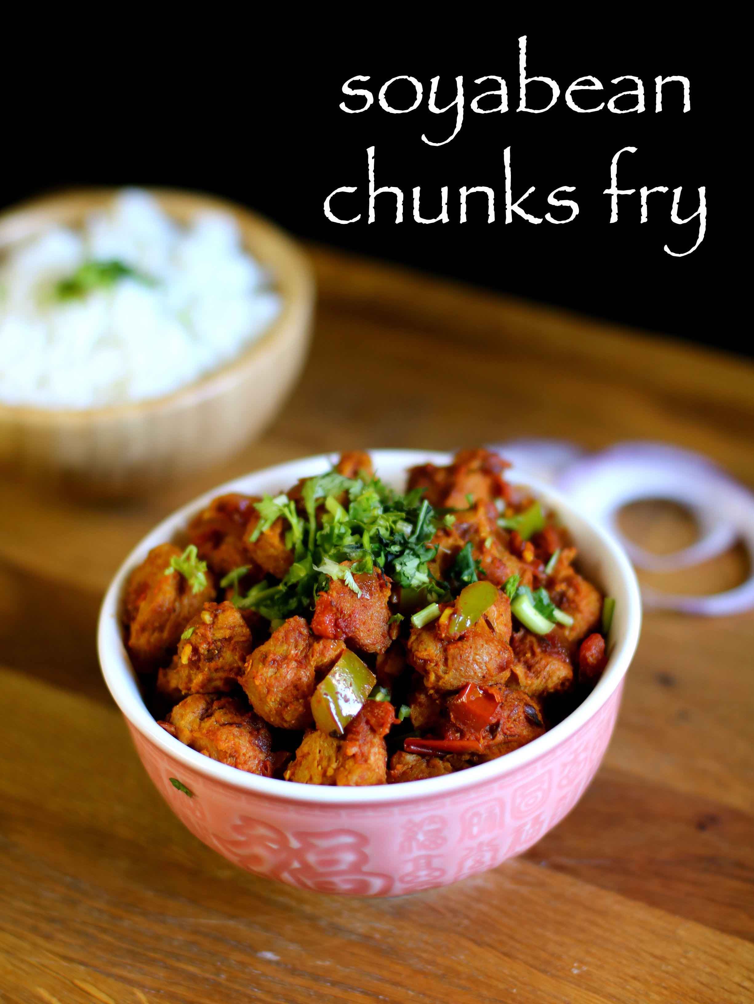 soya chunks fry recipe | meal maker fry recipe | soyabean chunks fry