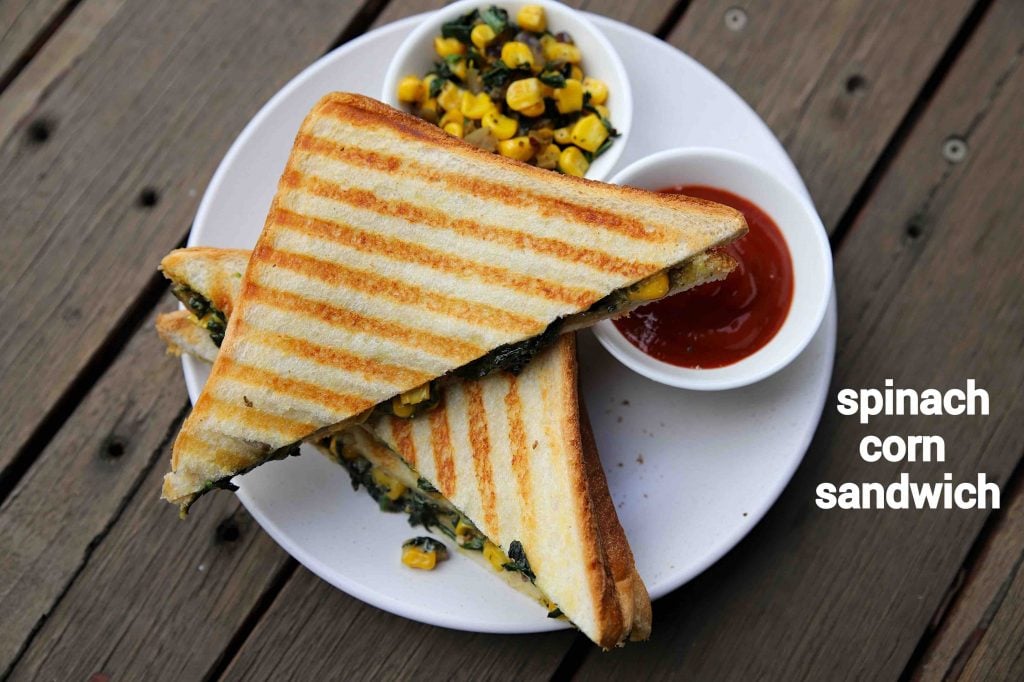 spinach and corn sandwich recipe