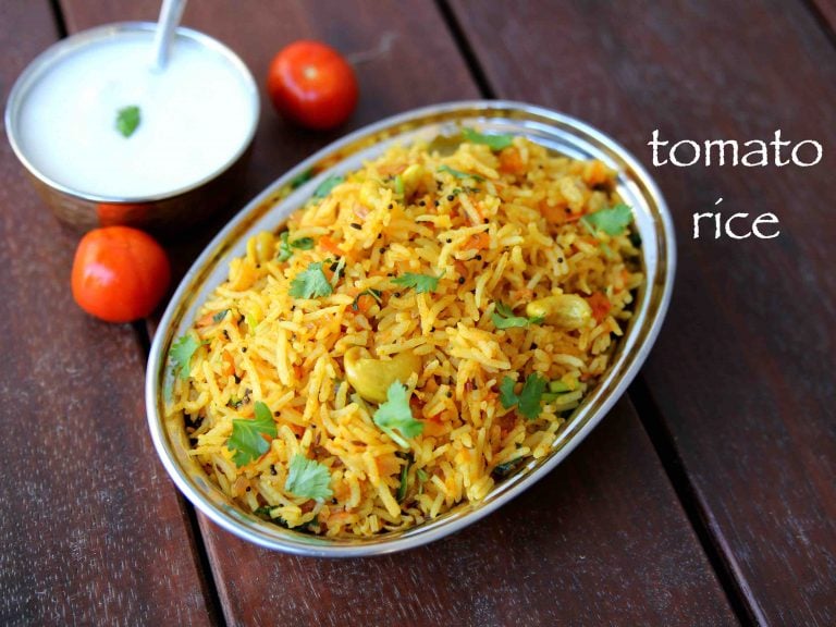 tomato rice recipe | how to make tomato rice | thakali rice
