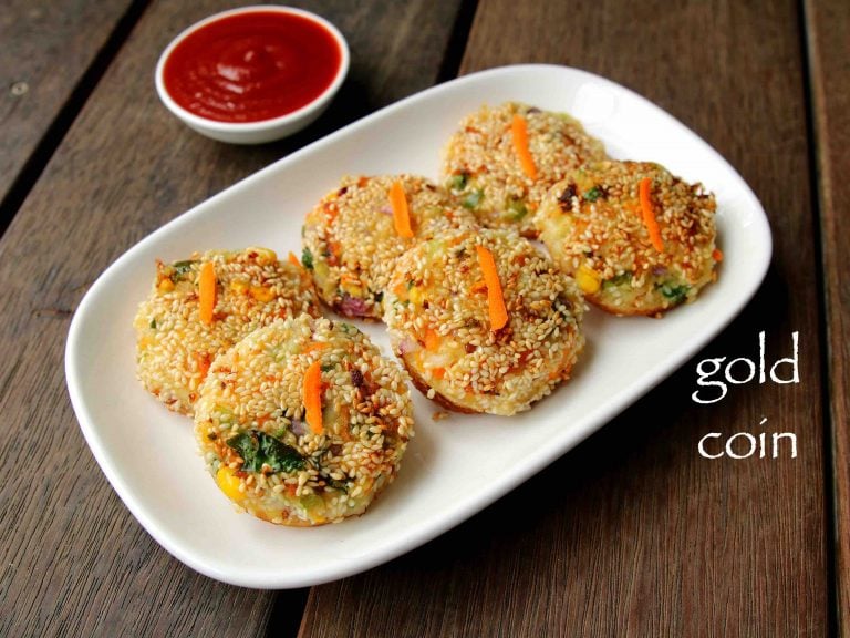 veg gold coin recipe | vegetable gold coins | chinese gold coins