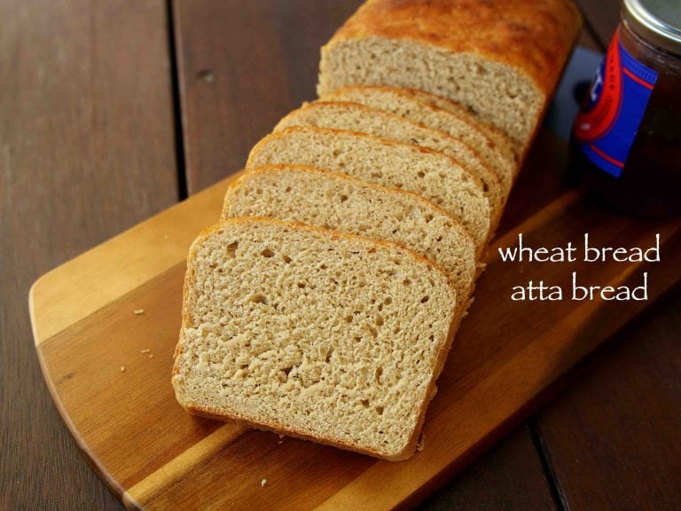 wheat bread recipe | whole wheat bread | wholemeal bread or atta bread